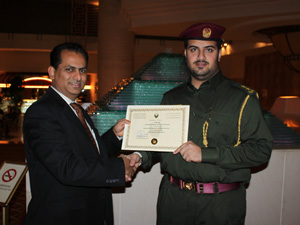 awarded by Dubai Civil Defence for Excellence in Health Safety